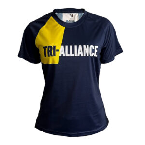 Female performance running tee