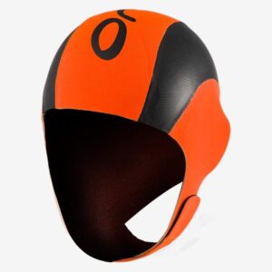 ORCA Neoprene swim cap, orange