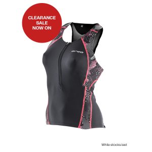 ORCA WOMEN CORE SUPPORT SINGLET BLACK-CORAL