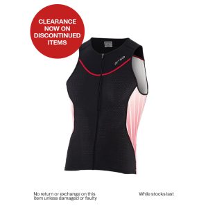 ORCA WOMEN'S 226 TRI TANK - BLACK-RED