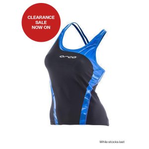 ORCA WOMEN 226 SINGLET BLACK-AQUA